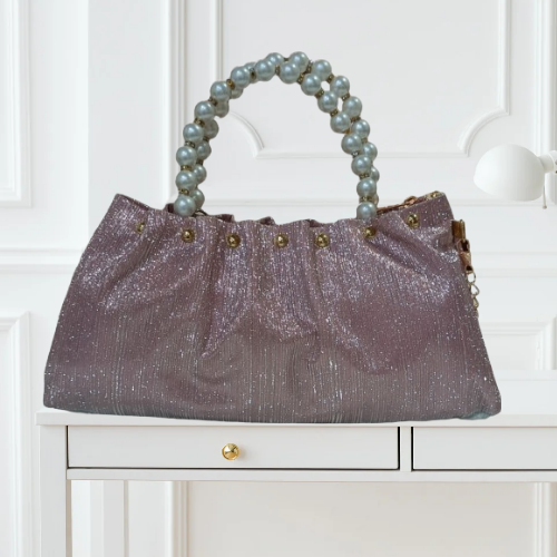 Partywear Clutch Sling bag for girls Pearl Satchel bags