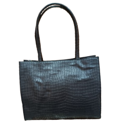 Tote Bags | Classic Design | Croco Print | Black Tote