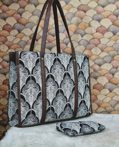 Handmade Printed  Shoulder Tote  Bags