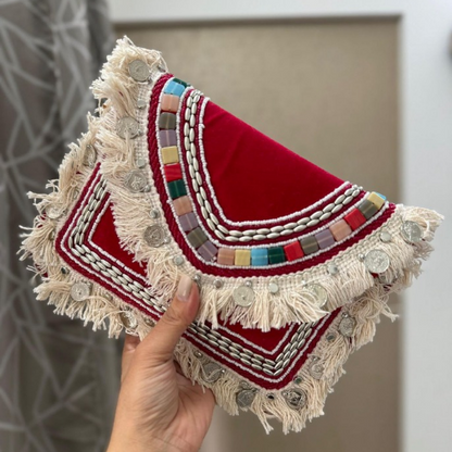 Handmade Boho Designer Clutch Bag