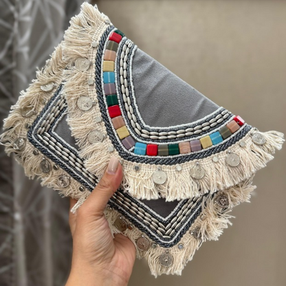 Handmade Boho Designer Clutch Bag