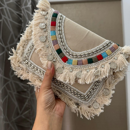 Handmade Boho Designer Clutch Bag