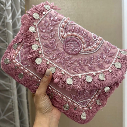 Handmade Boho Designer Clutch Bag