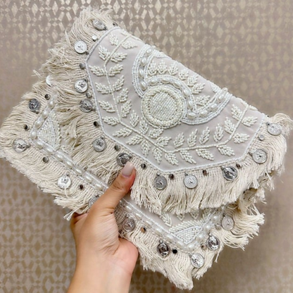 Handmade Boho Designer Clutch Bag
