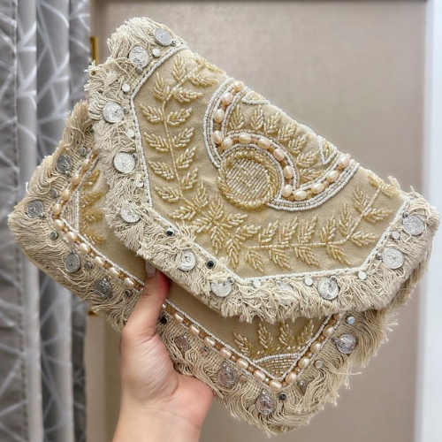 Handmade Boho Designer Clutch Bag