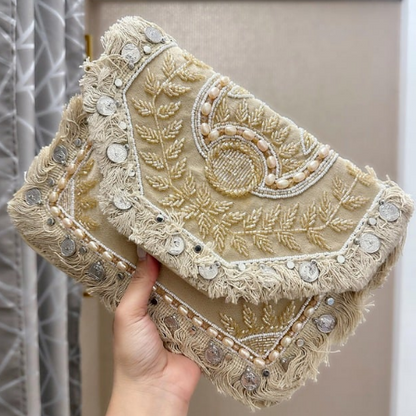 Handmade Boho Designer Clutch Bag