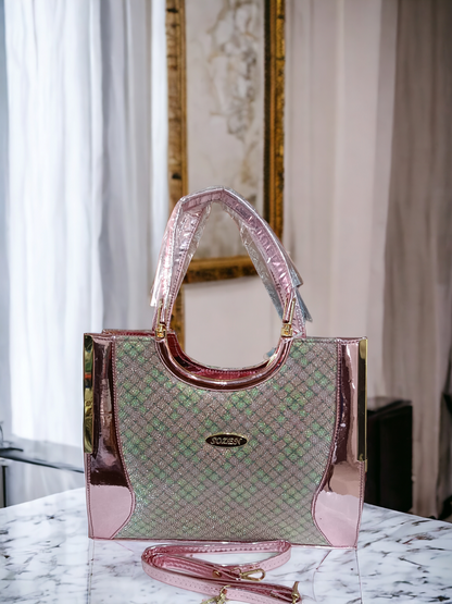 bridal handbag
pink color
partywear handbag