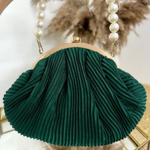 green color potli batua bag