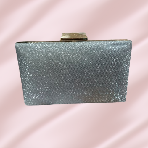 grey color clutch