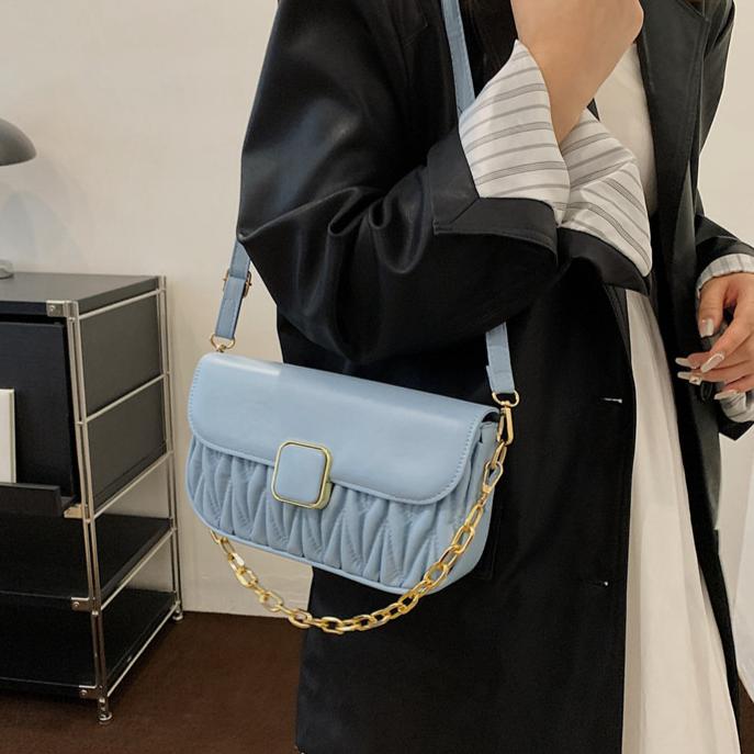 light blue color crossbody bag