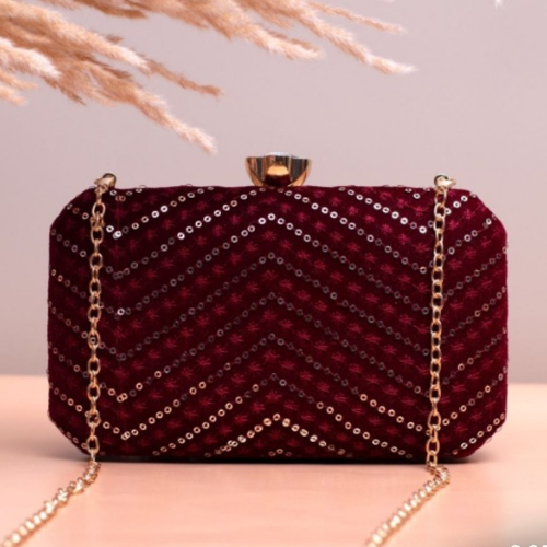 sequins bridal clutch