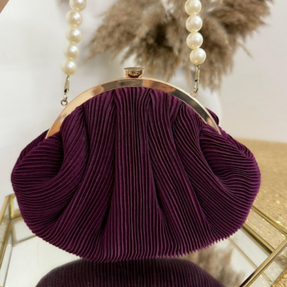 purple color potli batua bag