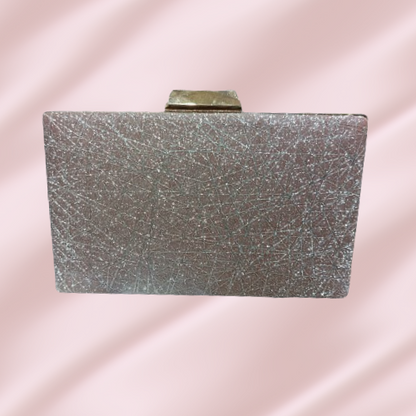 rose pink color clutch  for party